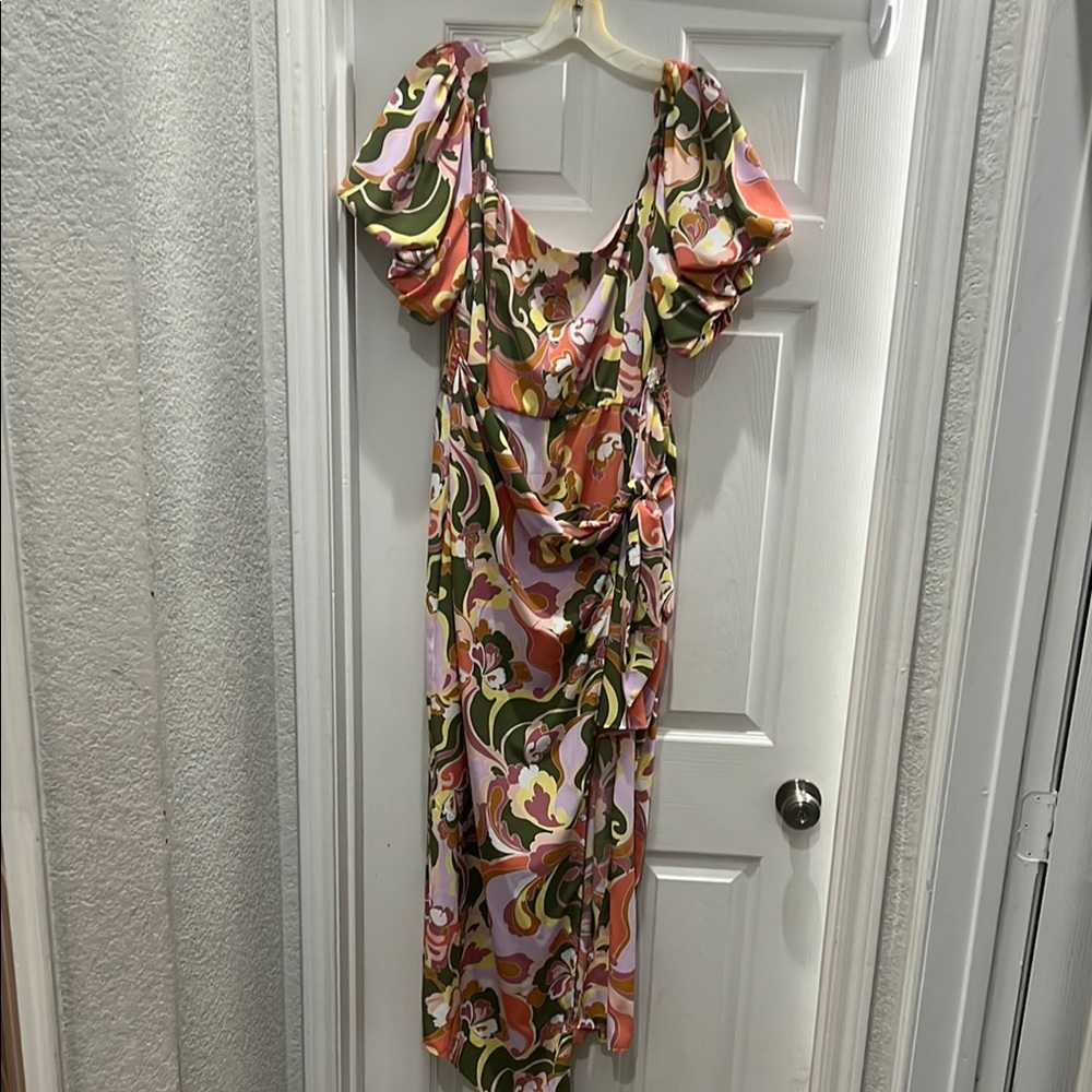 SMYM wrap front maxi Dress